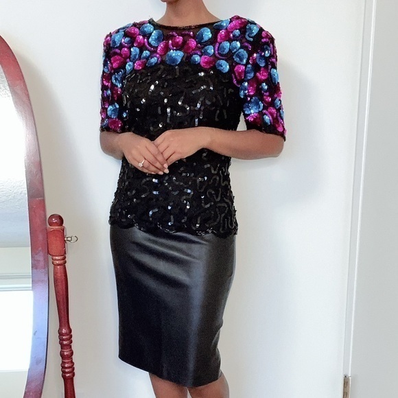 Vintage Sequin Stenay Blouse - Picture 6 of 17